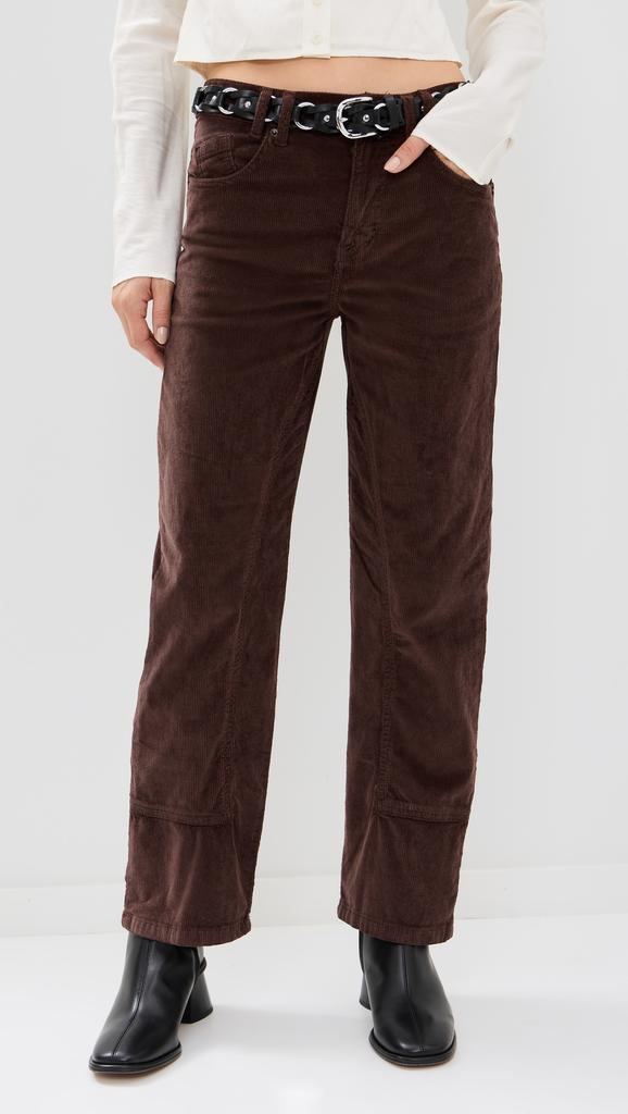 Free People Risk Taker Corduroy Straight Jeans