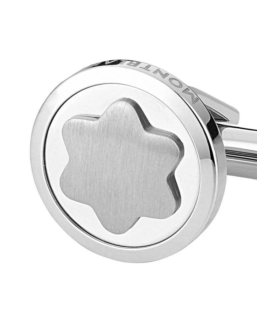 MontBlanc Snowcap Stainless Steel Cufflinks 2