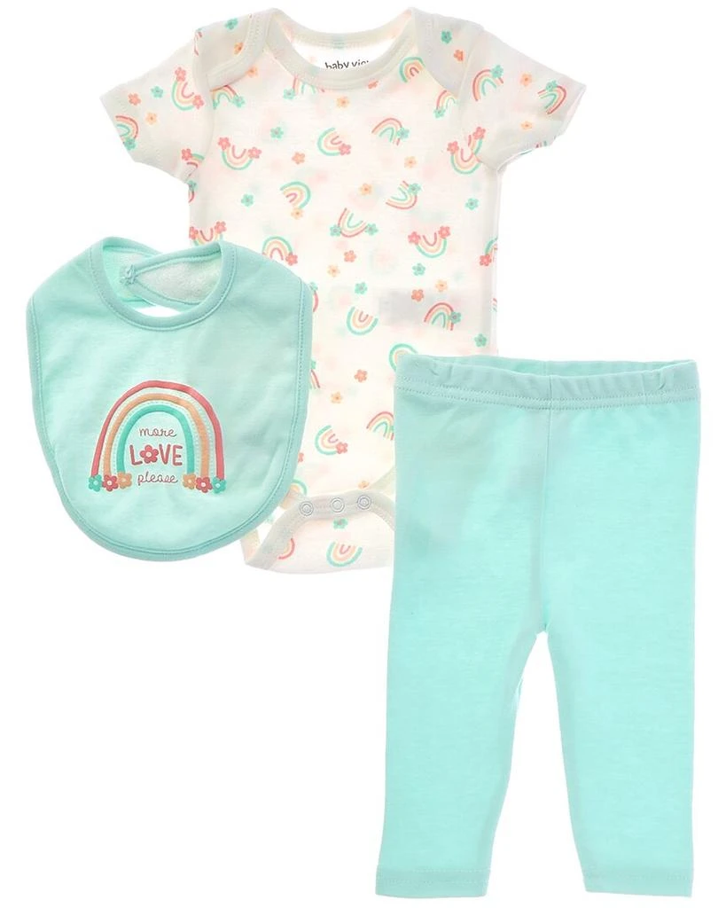 Baby Views 3pc Bodysuit, Pant & Bib Set 1
