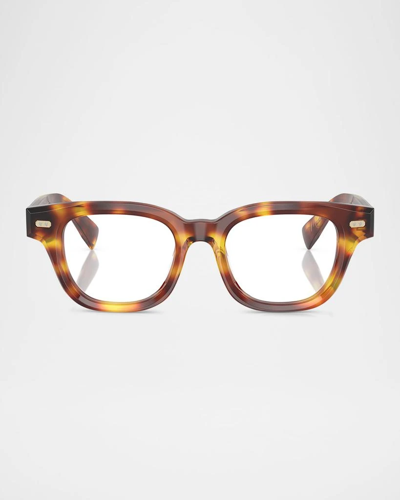 Brunello Cucinelli BC3012 Acetate Blue Light Rectangle Glasses 1