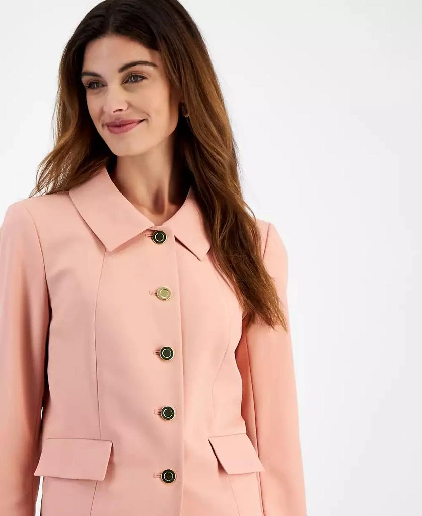 Le Suit Women
s Five-Button Skirt Suit, Regular 
Petite 3