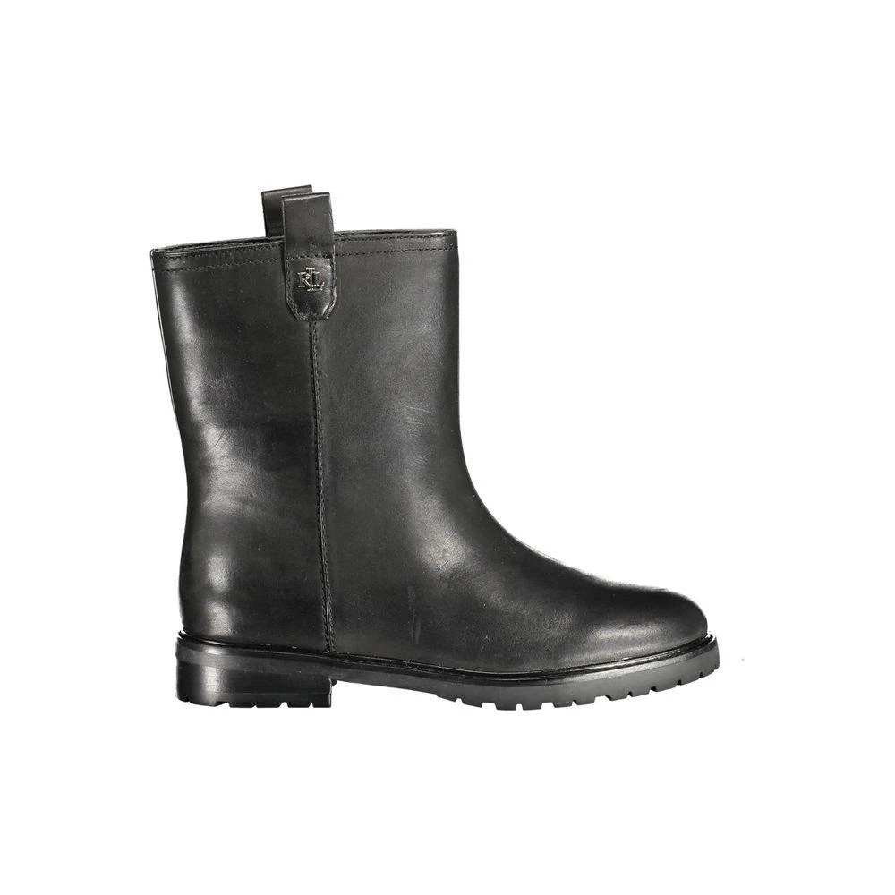 Ralph Lauren Black Leather Women Boot 1