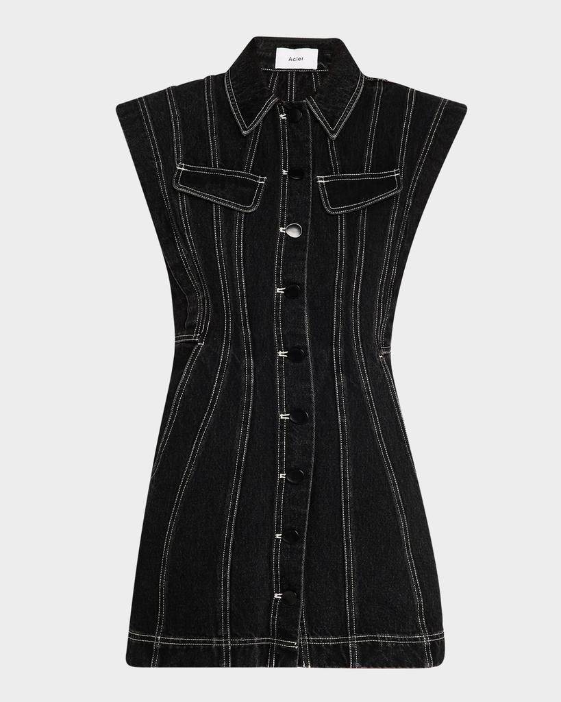 Acler Eagleton Denim Mini Dress