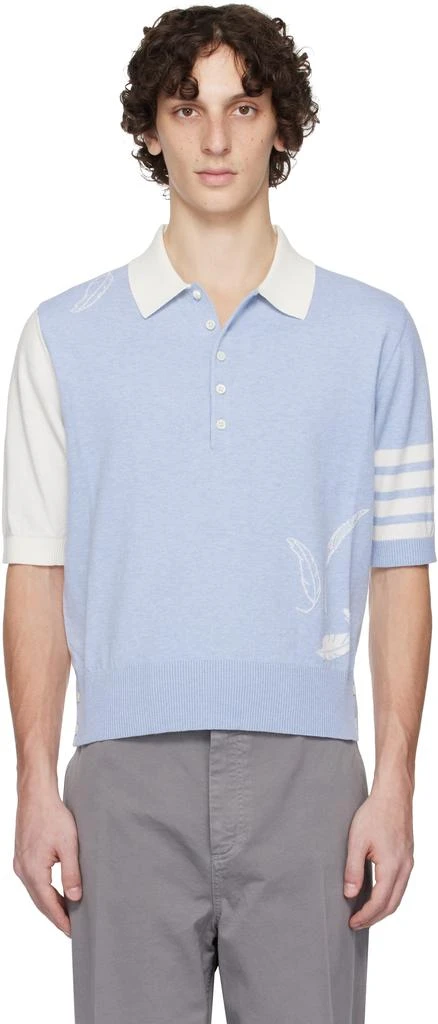 Thom Browne Blue
Off-White Funmix Feather Intarsia 4-Bar Polo 1