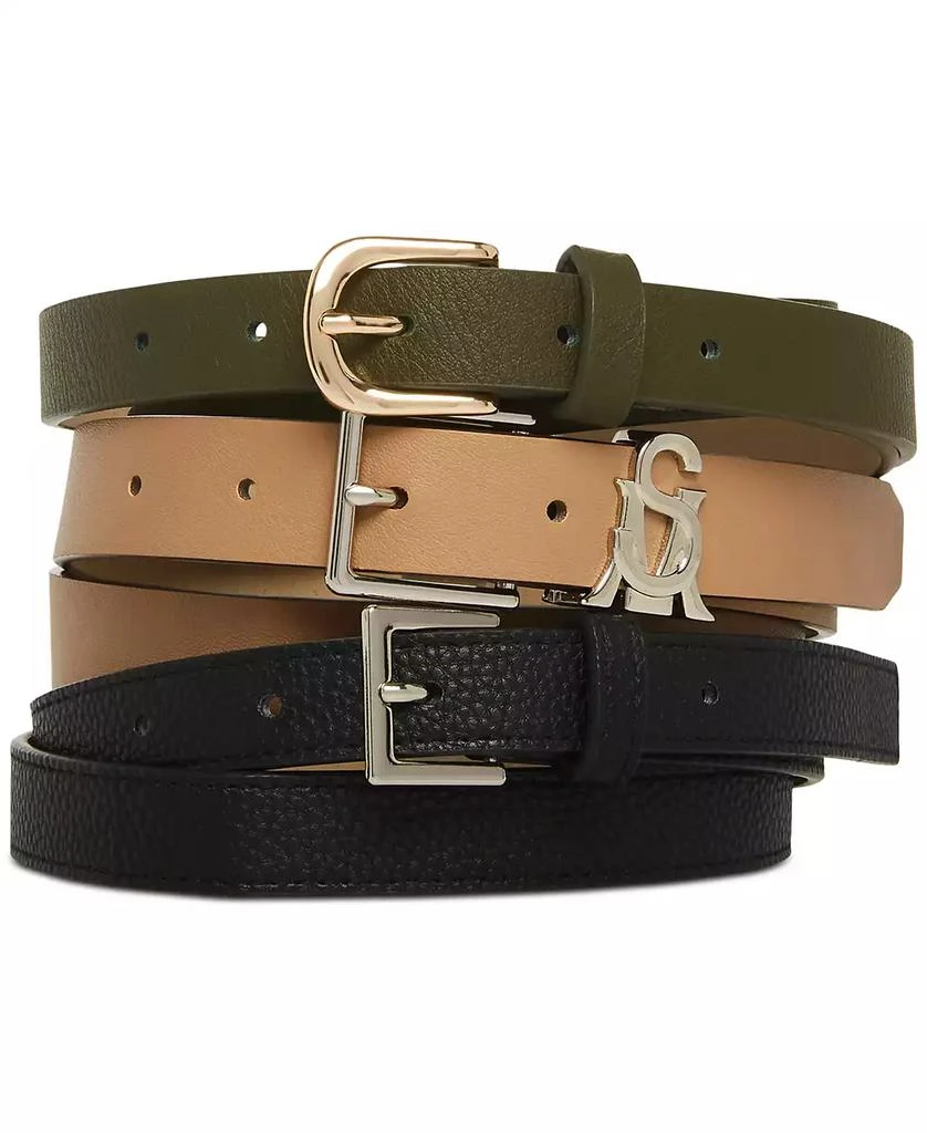 Steve Madden Versatile Women's 3-Pk. Faux-Leather Belts 1