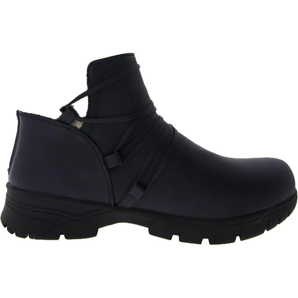 Easy Street Stefani Womens Faux Leather Block Heel Booties 3