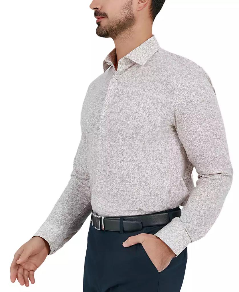 Tallia Men's Slim Flit Micro Floral Print Button-Front Dress Shirt
