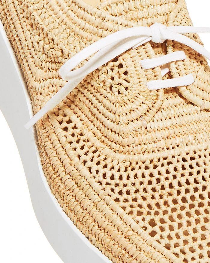 Clergerie Women's Lisa Woven Wedge Platform Oxfords 5