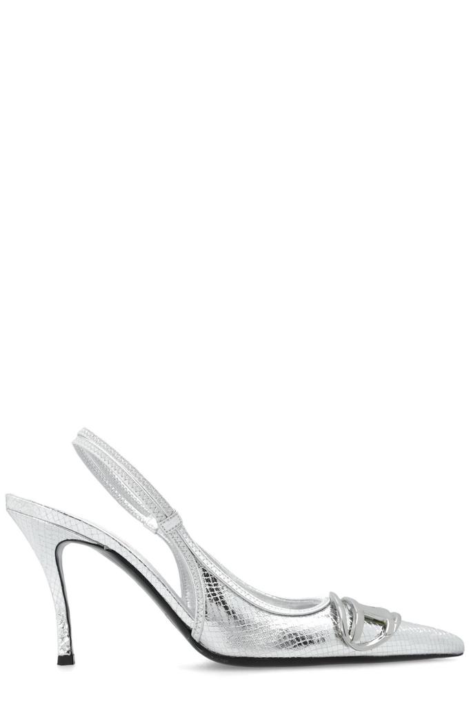 Diesel Diesel D-Venus Sb Patent Embossed Slingback Pumps