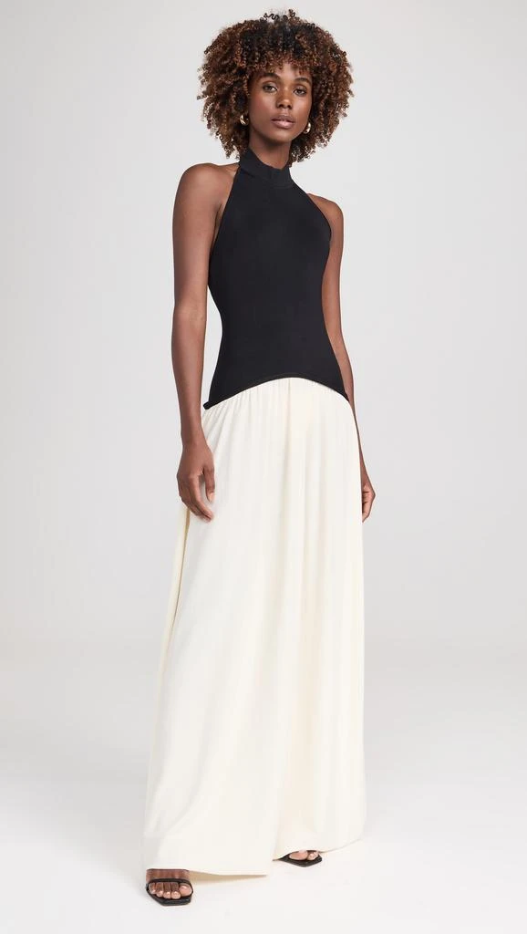 Solid  Striped The Halter Soglio Dress 5