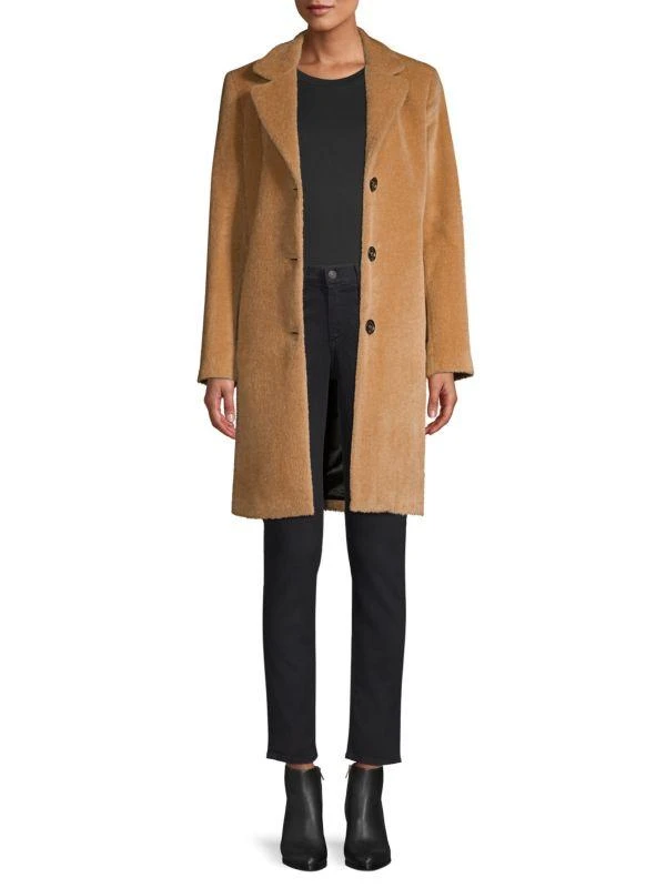Jane Post Single-Breasted Alpaca & Wool Boy Coat 6