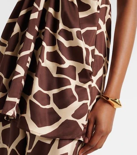 Faithfull Jensen animal-print halterneck satin top 5