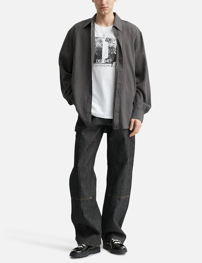 Deinet D Accent Crack Logo T-Shirts White 5