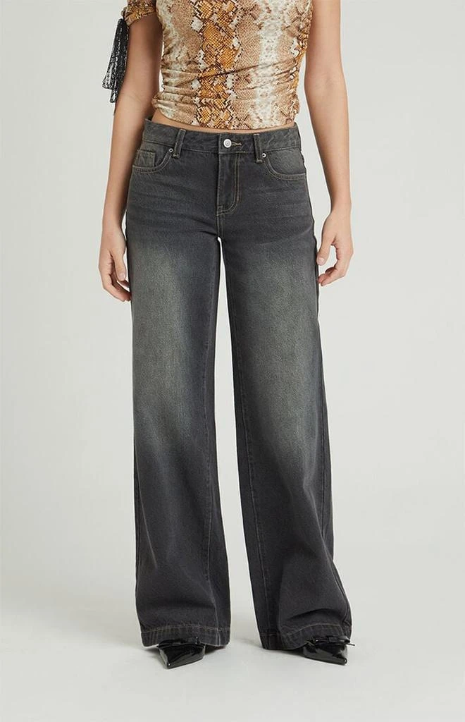 PacSun Casey Low Rise Baggy Jeans Black 1