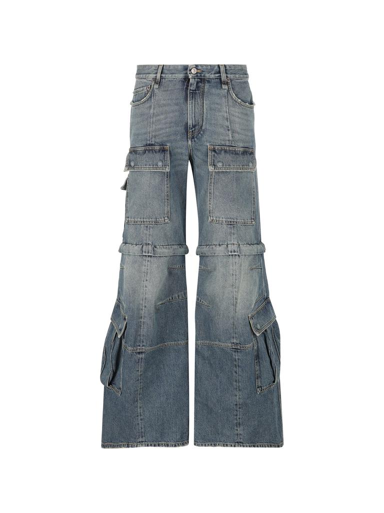 Balenciaga Flared Cargo Jeans – On Sale Now with Up to 35% Off