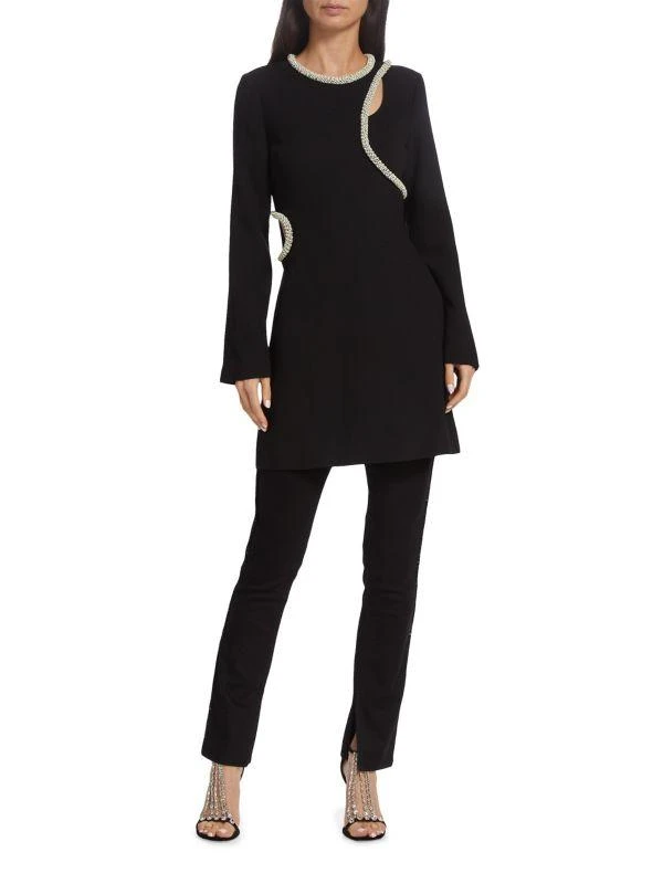 SIMKHAI Katharine Diamante-Embroidered Minidress 4