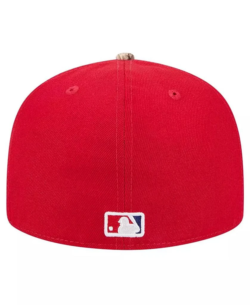 New Era Men's Red Philadelphia Phillies Realtree Camo 59FIFTY Fitted Hat 2