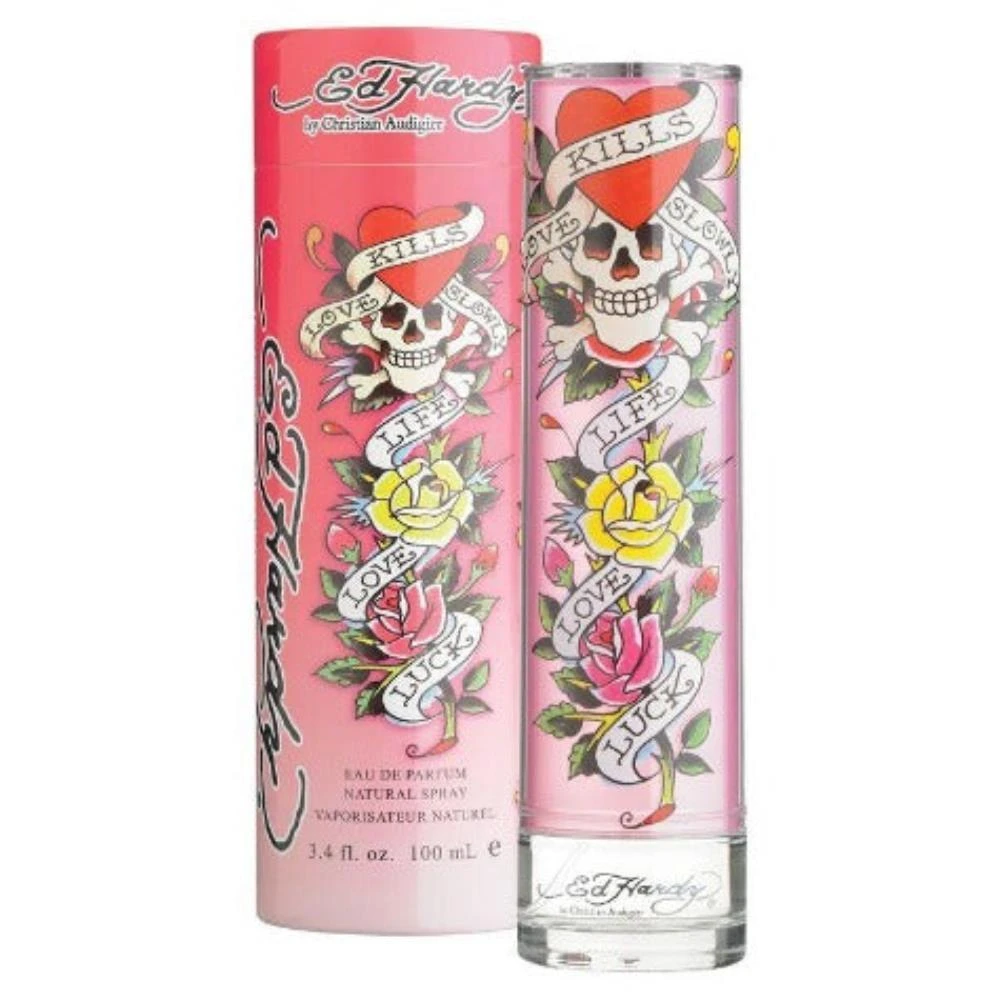 Christian Audigier 2PCS Combo Ed Hardy Eau De Parfum  Women's Perfume 3.4 Oz 1
