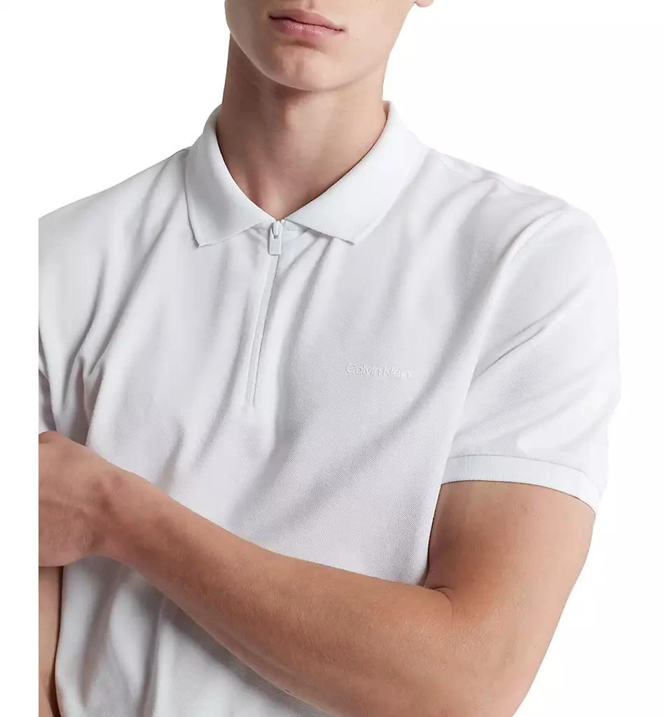 Calvin Klein Men's Athletic Tech Zip Polo Shirt 3