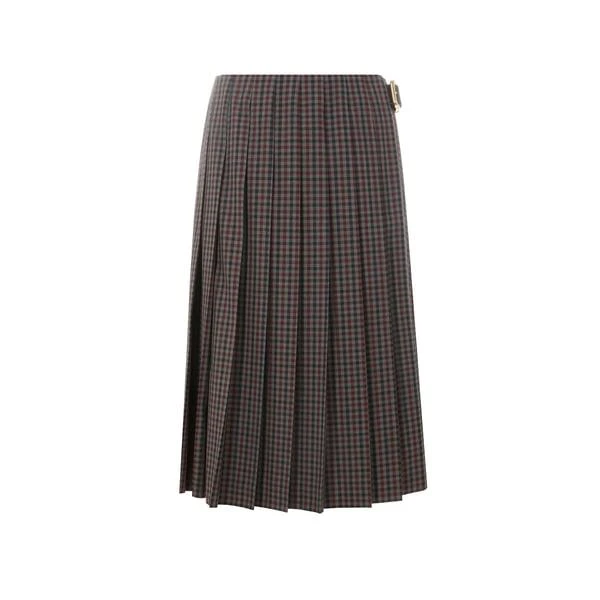 Miu Miu Check pleated skirt 1