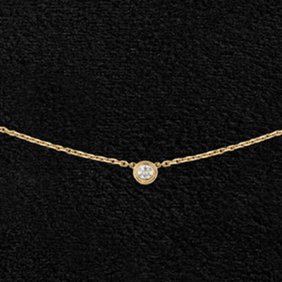 Cartier Extra-Small Yellow Gold and Diamond Cartier d'Amour Necklace 5
