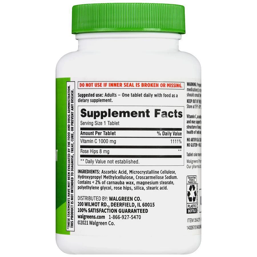 Walgreens Vitamin C 1000 mg Tablets (100 days) 3