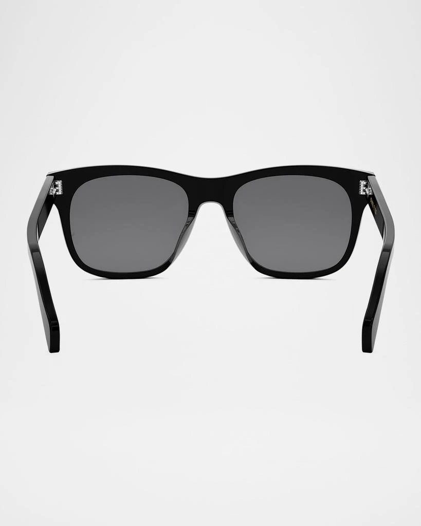 Celine Men's Celine Thin Acetate Square Sunglasses 5