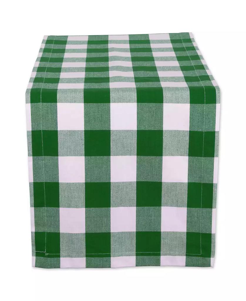 Design Imports Shamrock Buffalo Check Table Runner