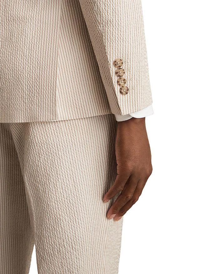 REISS Slim Fit Striped Seersucker Blazer 5