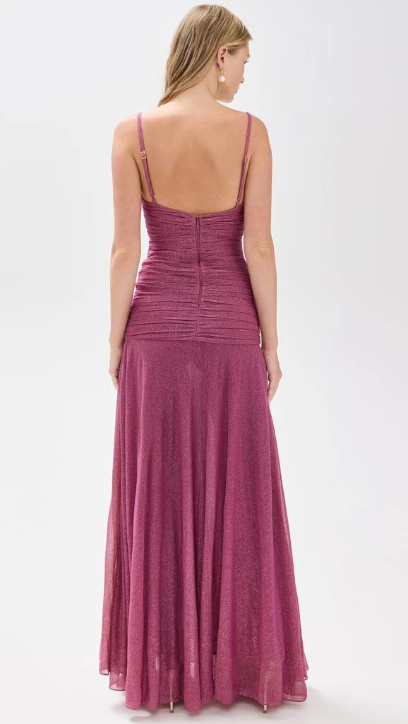 PatBO Metallic Plunge Dress 2