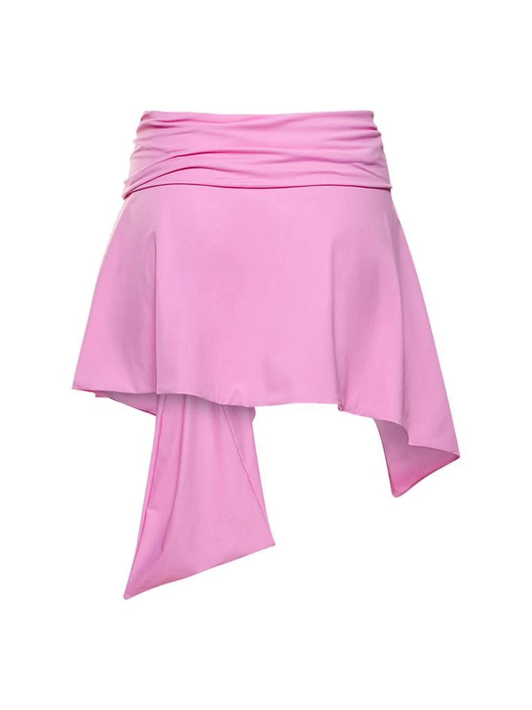 The Attico Jersey Mini Skirt W/ Ring 4