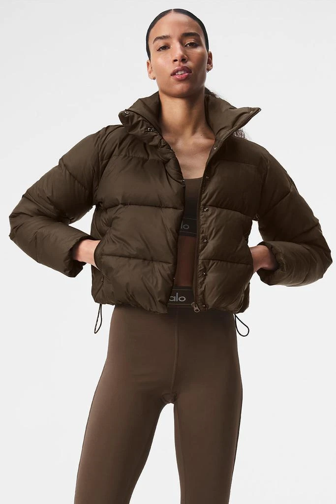 Alo Yoga Gold Rush Puffer - Espresso 1