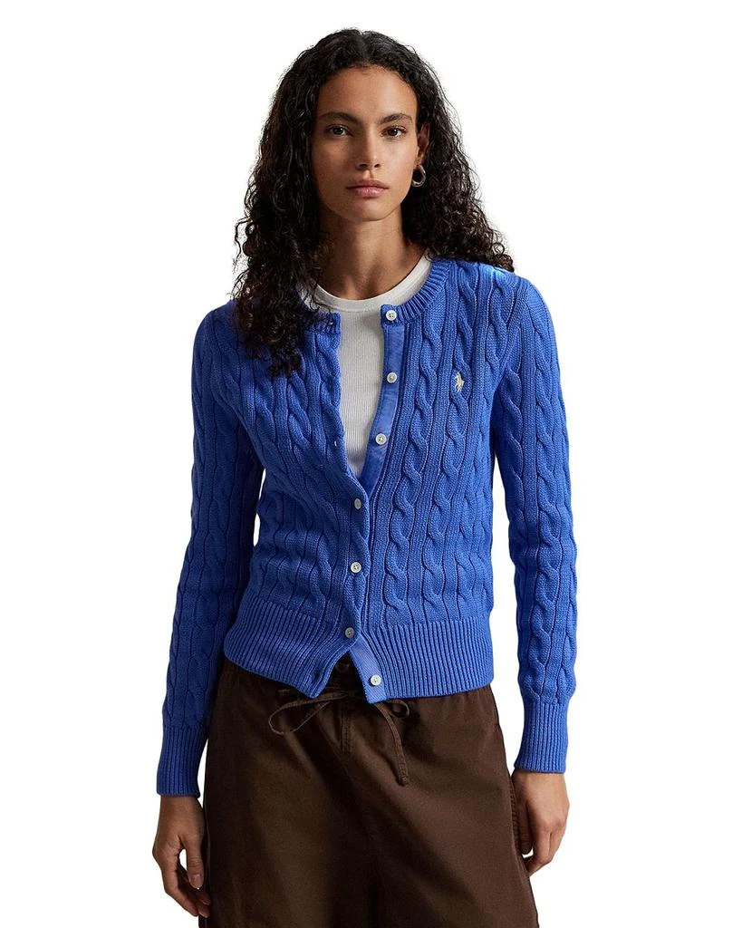 Ralph Lauren Crewneck Cable Knit Cardigan Sweater 1