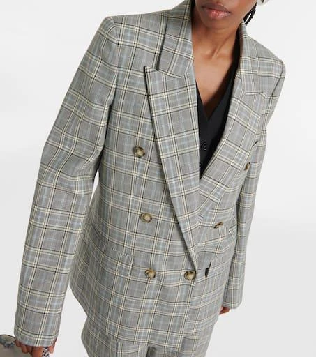 Stella McCartney Prince of Wales check wool blazer 6