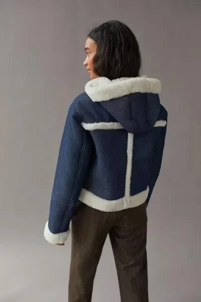 Urban Outfitters UO Roselyn Faux Shearling Jacket 2
