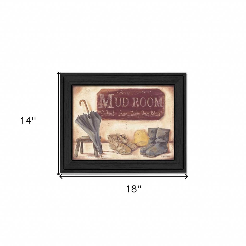 Hivvago Muddy Shoes Black Framed Print Wall Art 5