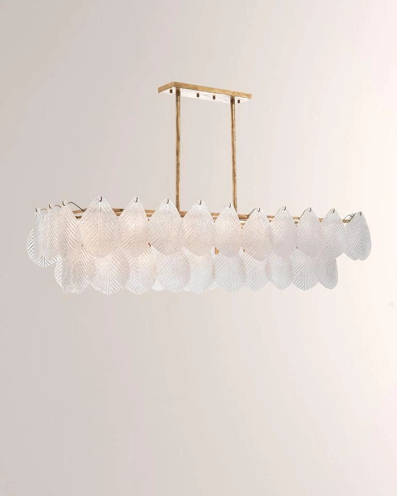 John Richard Frosted Glass Petal Chandelier 1