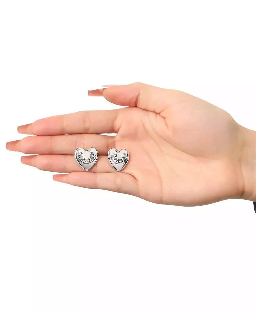 Juicy Couture Heart Stud Earrings with Iconic Logo 2