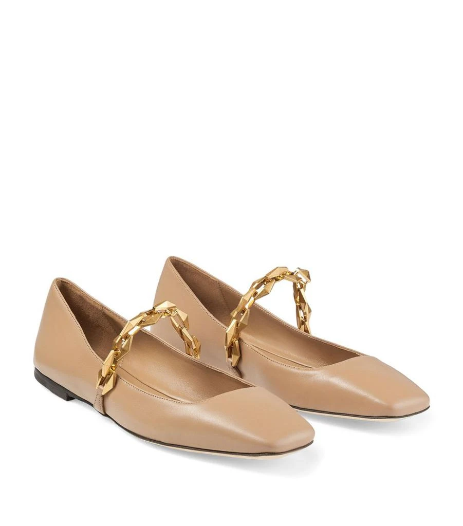 Jimmy Choo Diamond Tilda Leather Ballet Flats 4