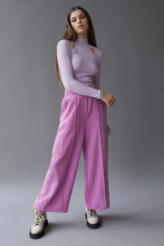 Urban Outfitters UO Drapey Corduroy Wide Leg Pant 1
