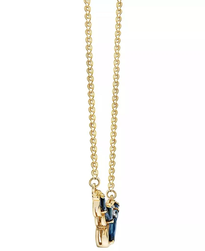 Macy
s Marquise Shape Sapphire Pendant with Chain (7/8 ct. t.w.) in 14k Yellow Gold 2