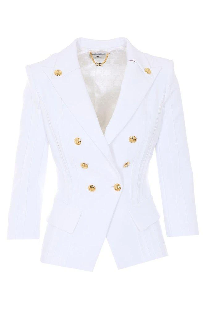 ELISABETTA FRANCHI Elisabetta Franchi Structured Double-Breasted Blazer