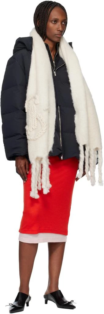 Jil Sander Off-White Mohair Scarf 2