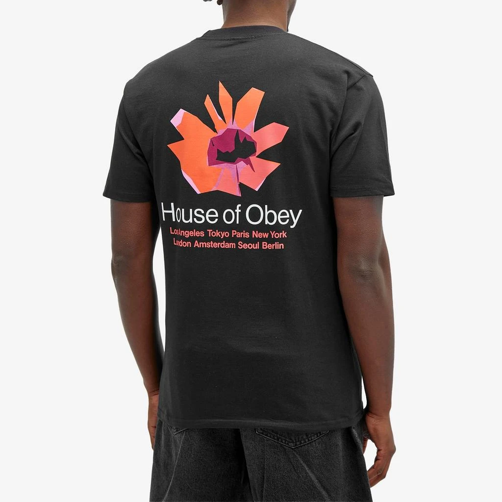 Obey Obey House of Obey Floral T-Shirt 3