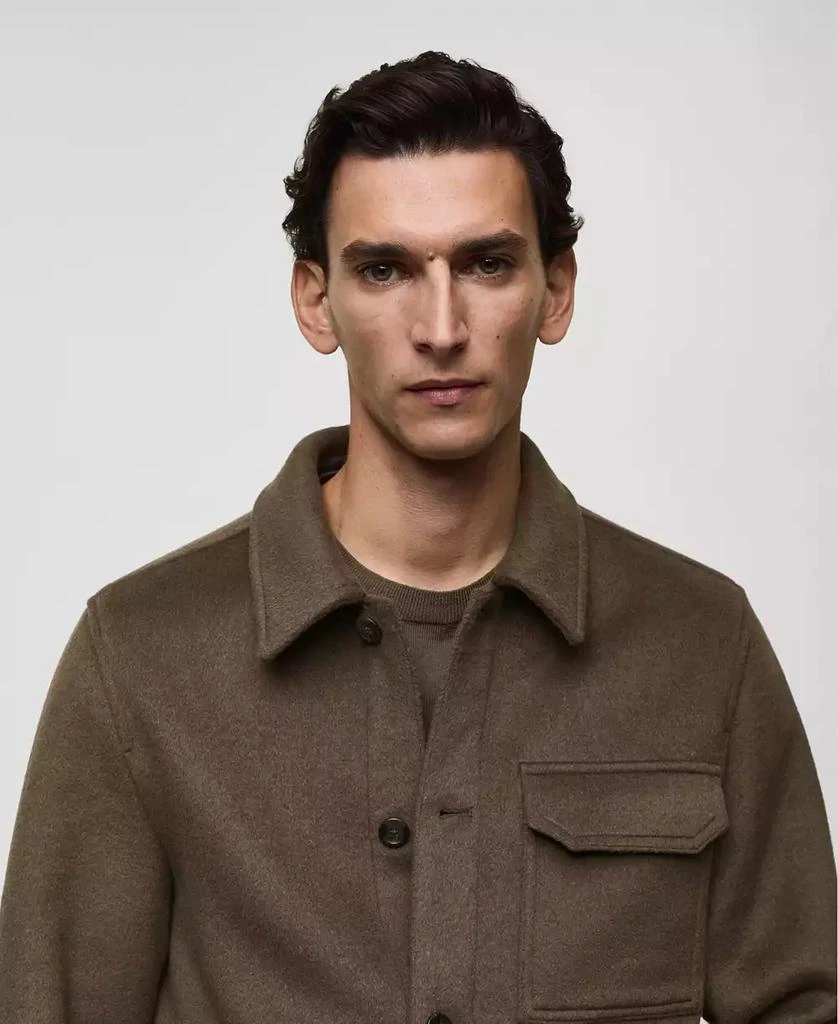 Mango Men's Wool-Blend Field Jacket 3