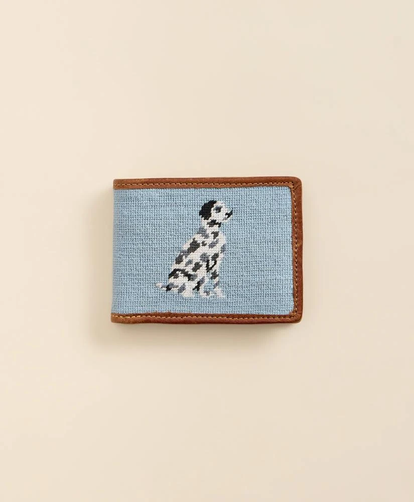 Brooks Brothers Smathers 
Branson Needlepoint Dalmatian Wallet