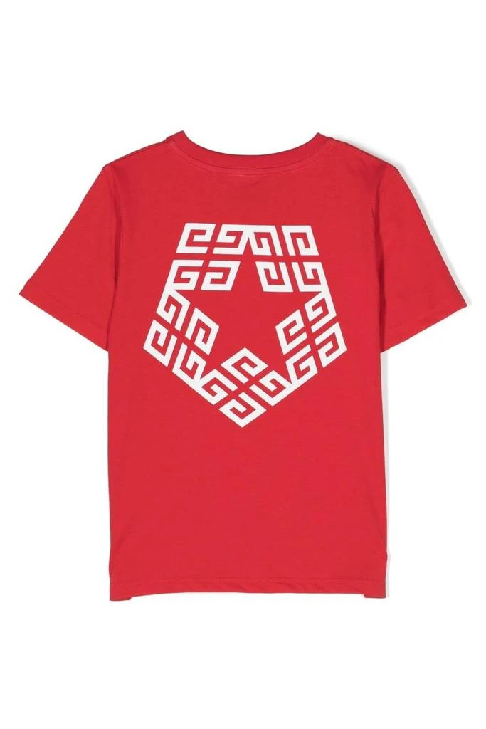 undefined Kids Branded Cotton T Shirt Red 2
