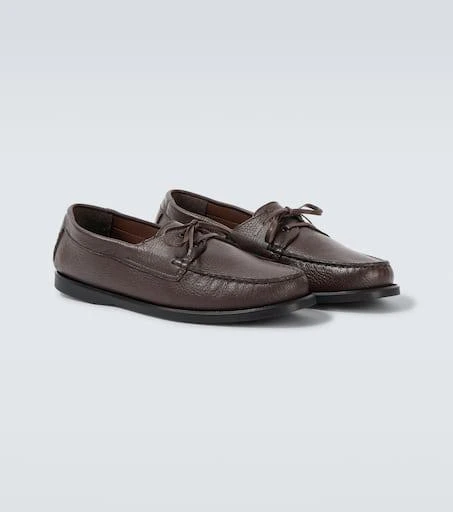 Saman Amel City Moc leather boat shoes 5