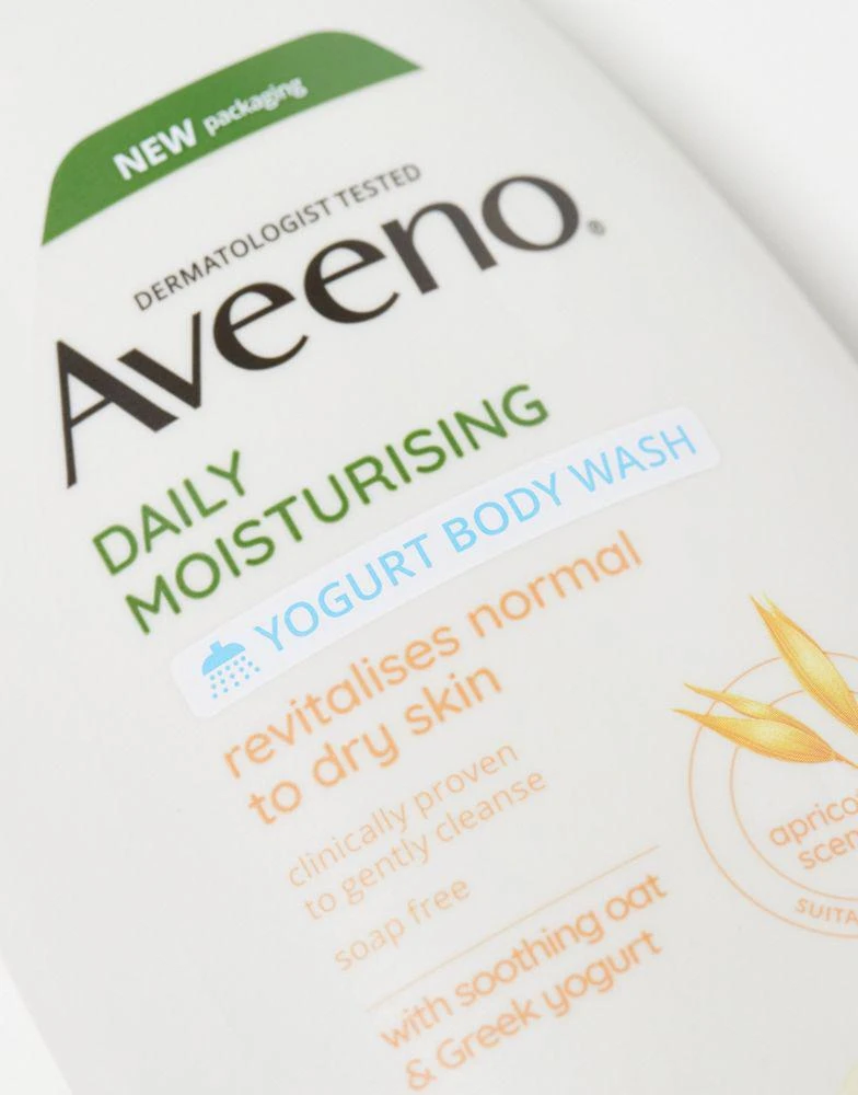 Aveeno Aveeno Daily Moisturising Yogurt Body Wash Apricot & Honey 300ml 3