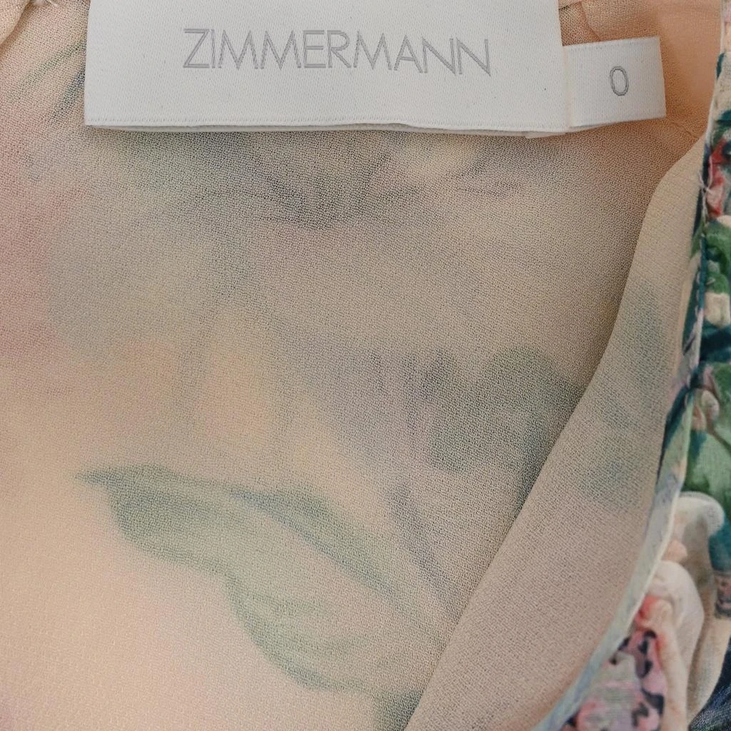 Zimmermann V-Neck Romper in Floral Print Cotton 4